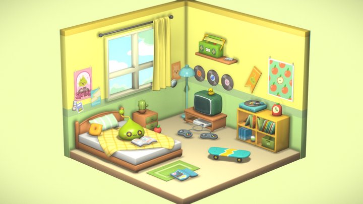 Slime's Bedroom 3D Model