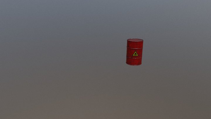Explosive drum 3D Model