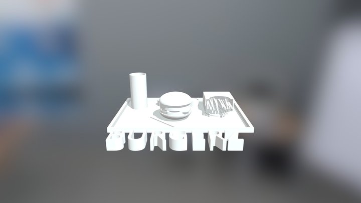Happy Meal made in Tinkercad 3D Model