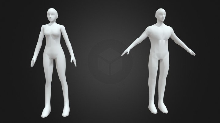 Basemesh-female 3D models - Sketchfab