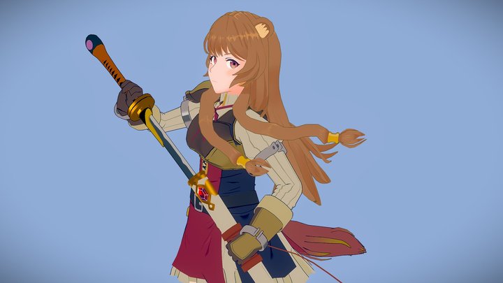 The rising of shield hero "Raphtalia" 3D Model