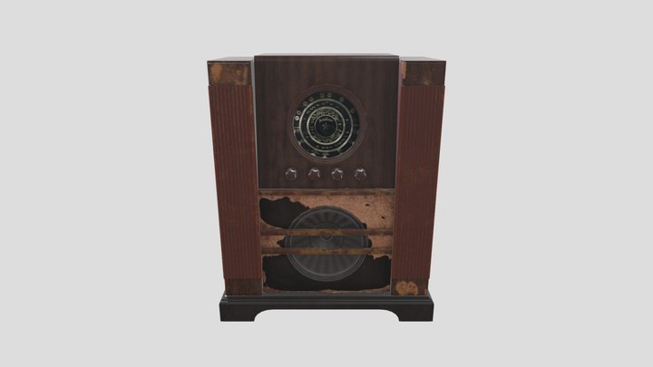 1940s Radio 3D Model