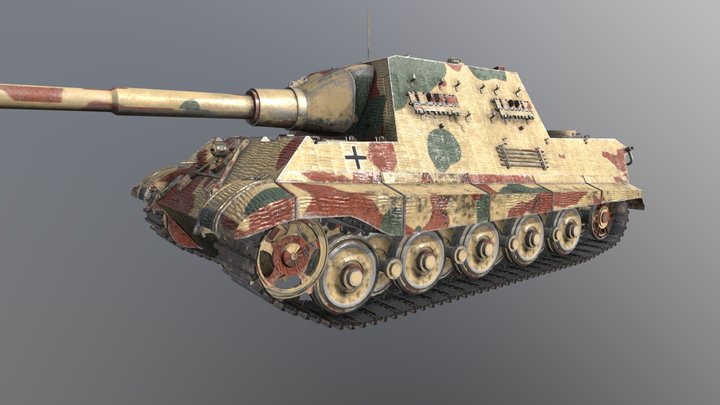 Jagdtiger tank destroyer 3D Model