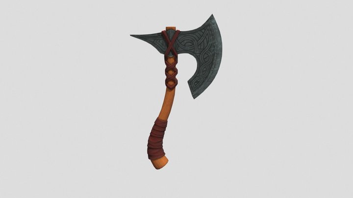 combat_axe_low 3D Model
