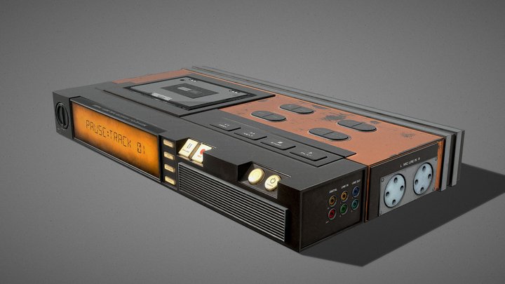 Cassette Tape Case White - 4 Variants | 3D model