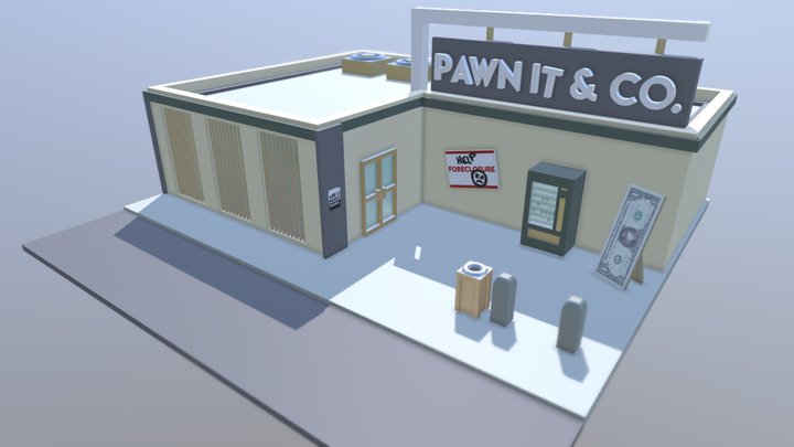 Pawn Shop 3D Model
