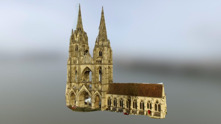 Soissons - Abbaye St Jean des Vignes 3D Model