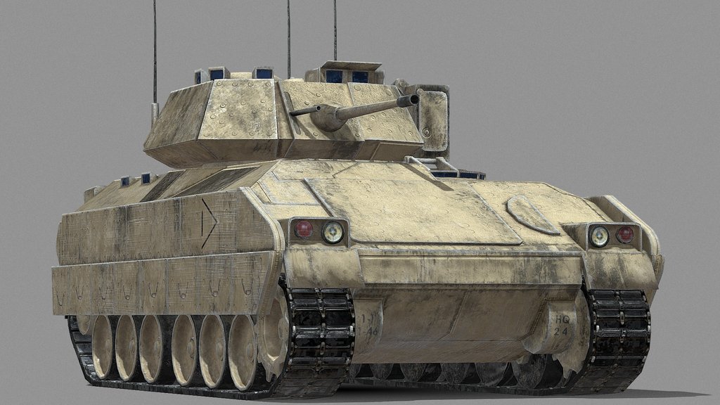 Low Poly M2 Bradley Free Model