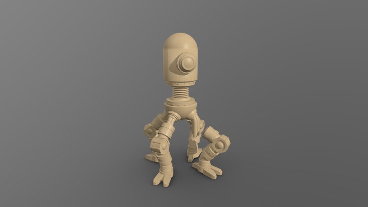 M3 Kauan - Robô Steampunk 3D Model