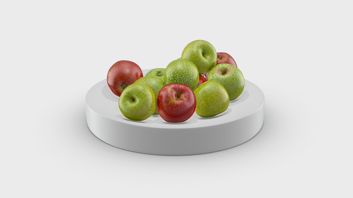 Bowl of Apples 3D Model