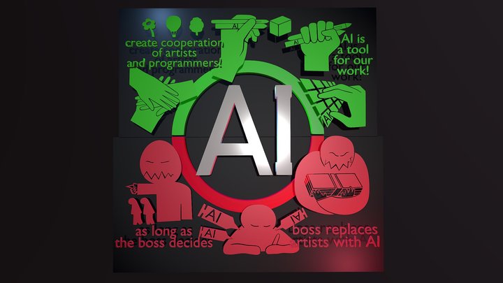 Artificial Intelligence And Exploitation 3D Model