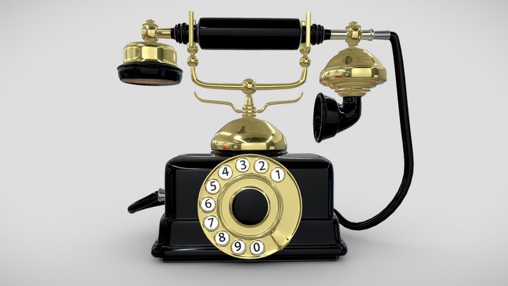Teléfono antiguo 3D Model