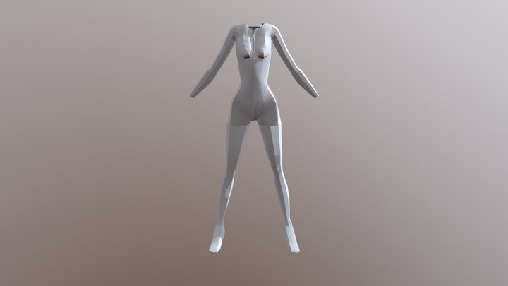 Low poly body 3D Model