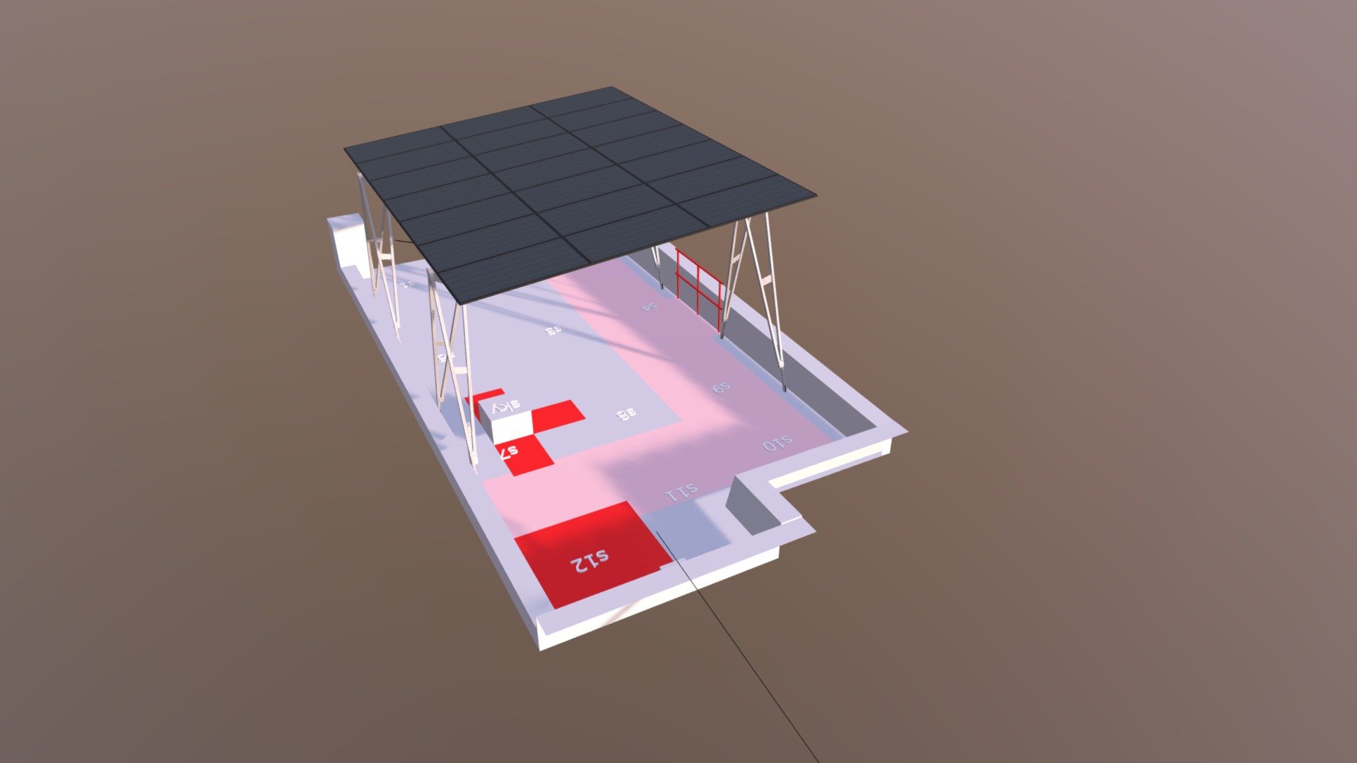 7611 N Conduit Ave 21 Mod Canopy 3D model by brooklynsolarworks