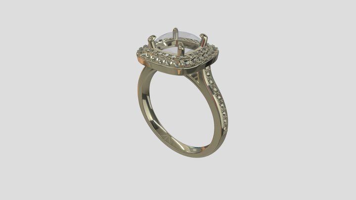 AHR017 goldring wedding engagement luxury – Modèle 3D gratuit STL