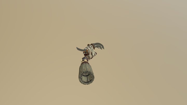 Prosthetic Weapon: Gashadokuro (Compact Mode) 3D Model