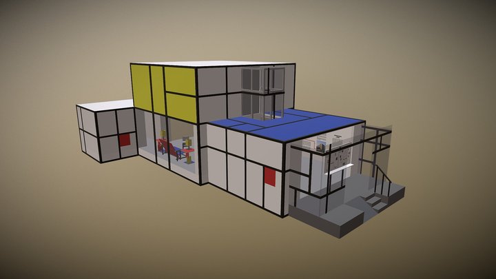 Museo De Stijl 3D Model