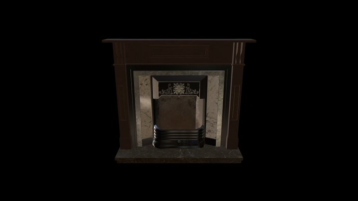 Edwardian Fireplace 3D Model
