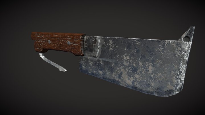Low polygon Mutton chopper 3D Model