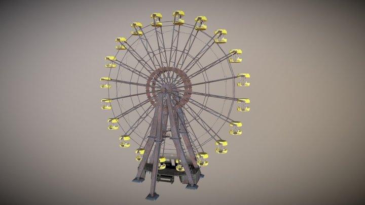 Pripyat Ferris Wheel 3D Model