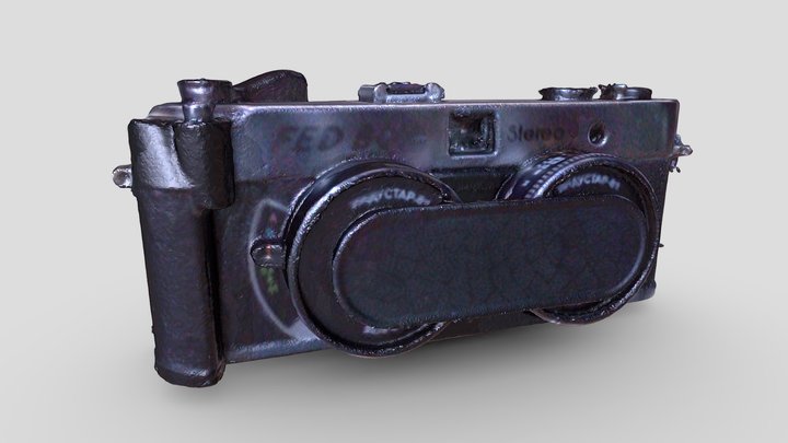 Rare 3D Stereo 35mm Camera 3D Model