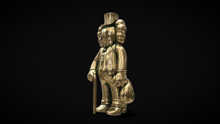 KAWS-Rich Uncle Pennybags 3D Model