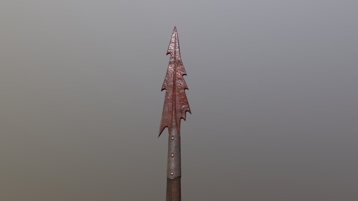 Medieval spear 3D Model