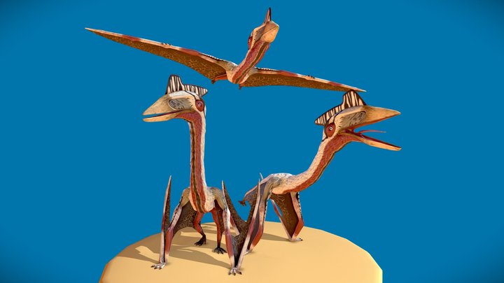 Hatzegopteryx Squad 3D Model
