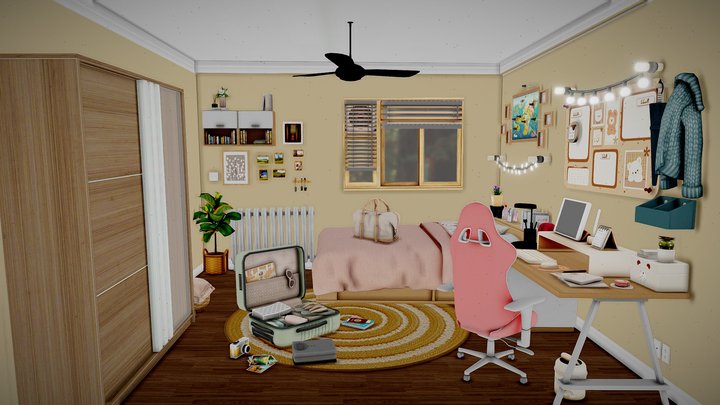 3D Suitcase - Perfect for Your Travel Projects! 3D Model