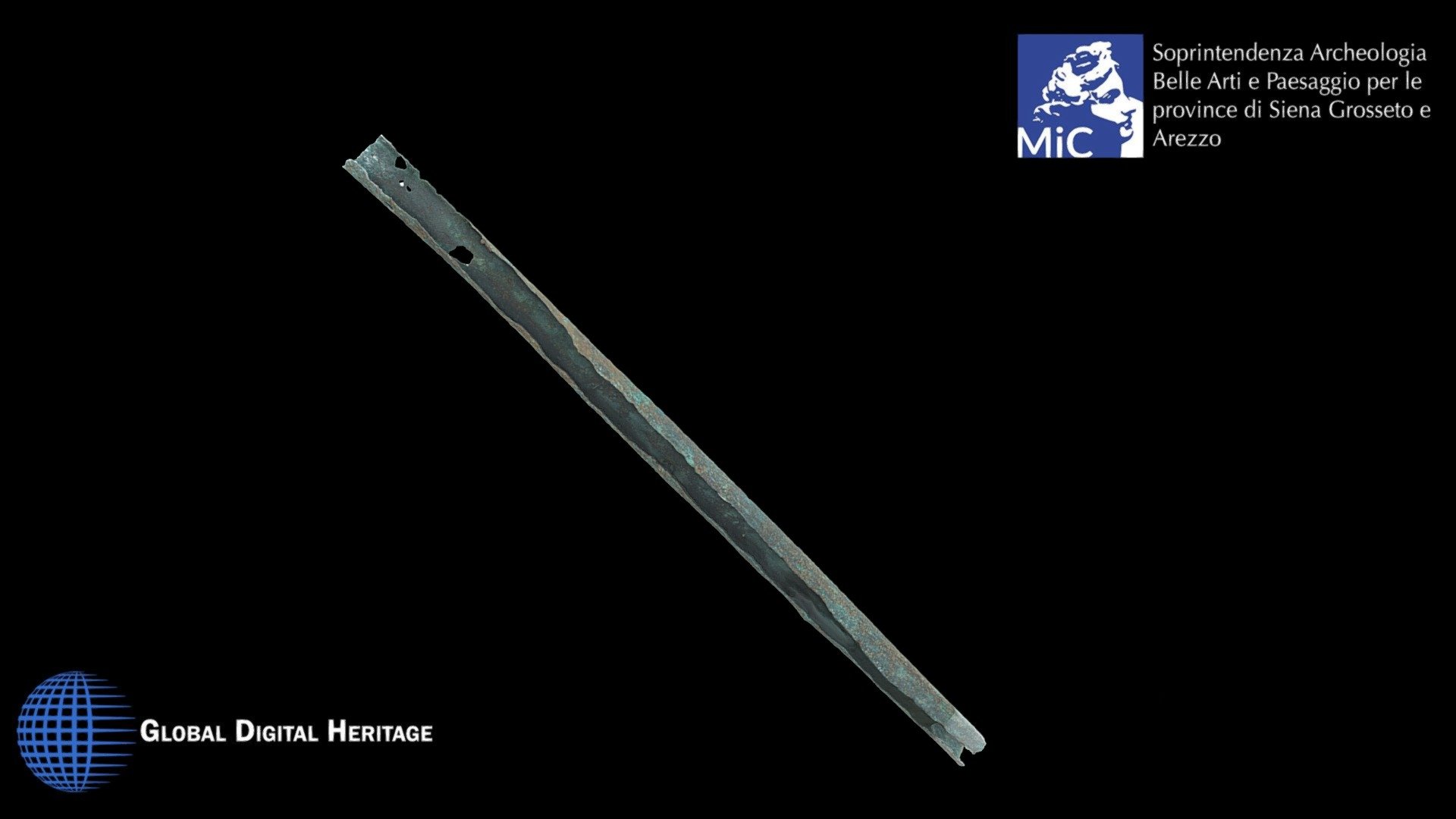 Etruscan bronze tubular element