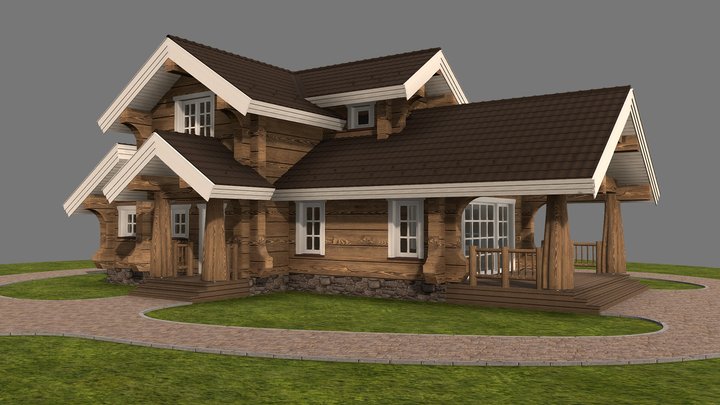 Дом (Лафет) 3D Model
