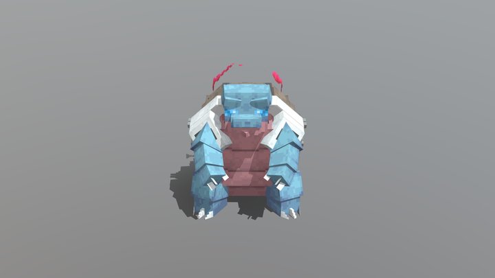Blastoise Gmax Cobblemon 3D Model