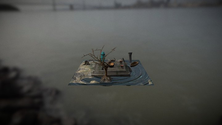 Sanctuaire Céleste Oublié 3D Model