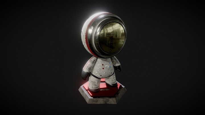 First Man In Space 3D Model
