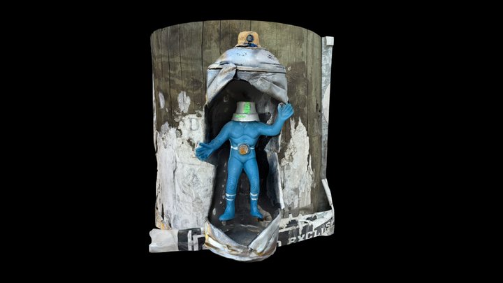 Lata de aerosol con muñeco – Modello 3D gratuito STL