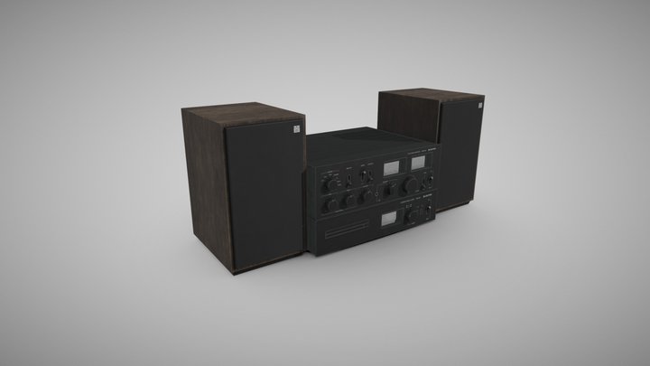 Classic Audio Set - Unitra WS 3D Model
