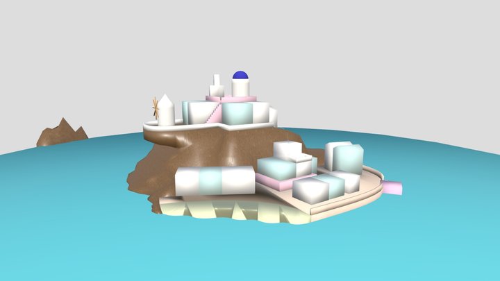 prueba modelo isla 3D Model