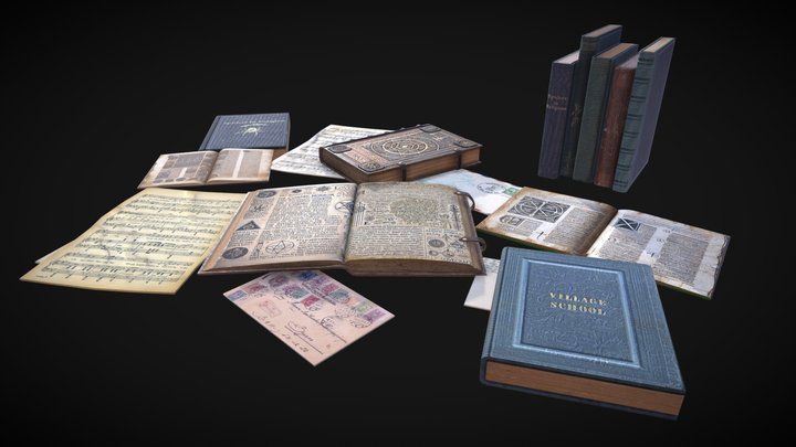 Book Lost Wisdom 3D Model