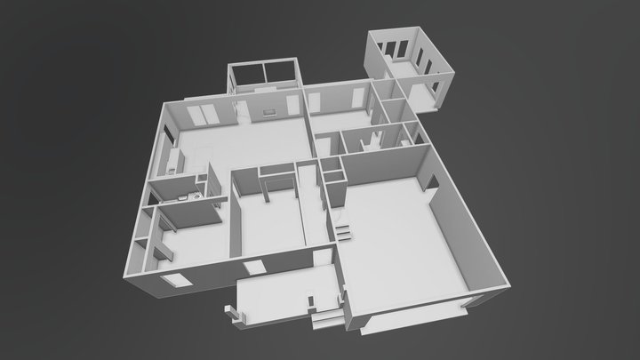 Staten Residence preliminary floor plan 3D Model
