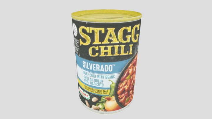 Can of Stagg Chili, Silverado (5k) 3D Model