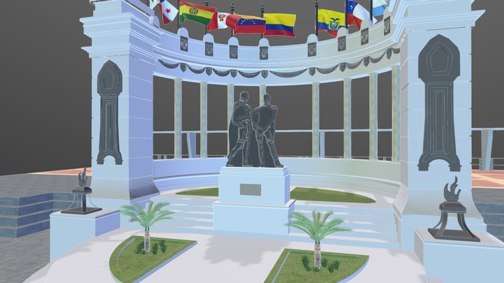 Roundabout monument / Monumento a la Rotonda 3D Model