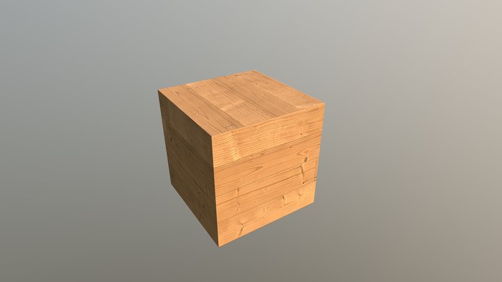 cubo_parquet_chiaro 3D Model