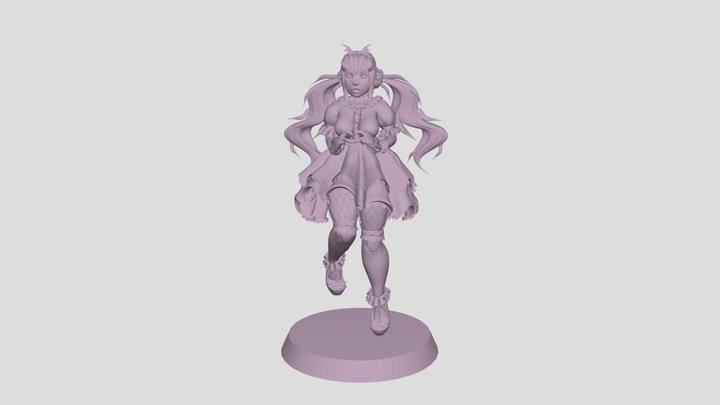 OC girl character 3D Model