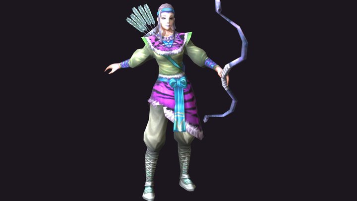 Girl Hunter - 3D Character 3D Model
