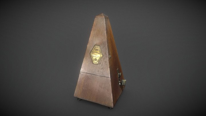 Antique Metronome 3D Model