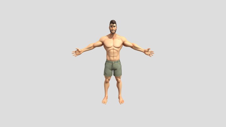 Muscular mMan – Modelo 3D gratuito STL