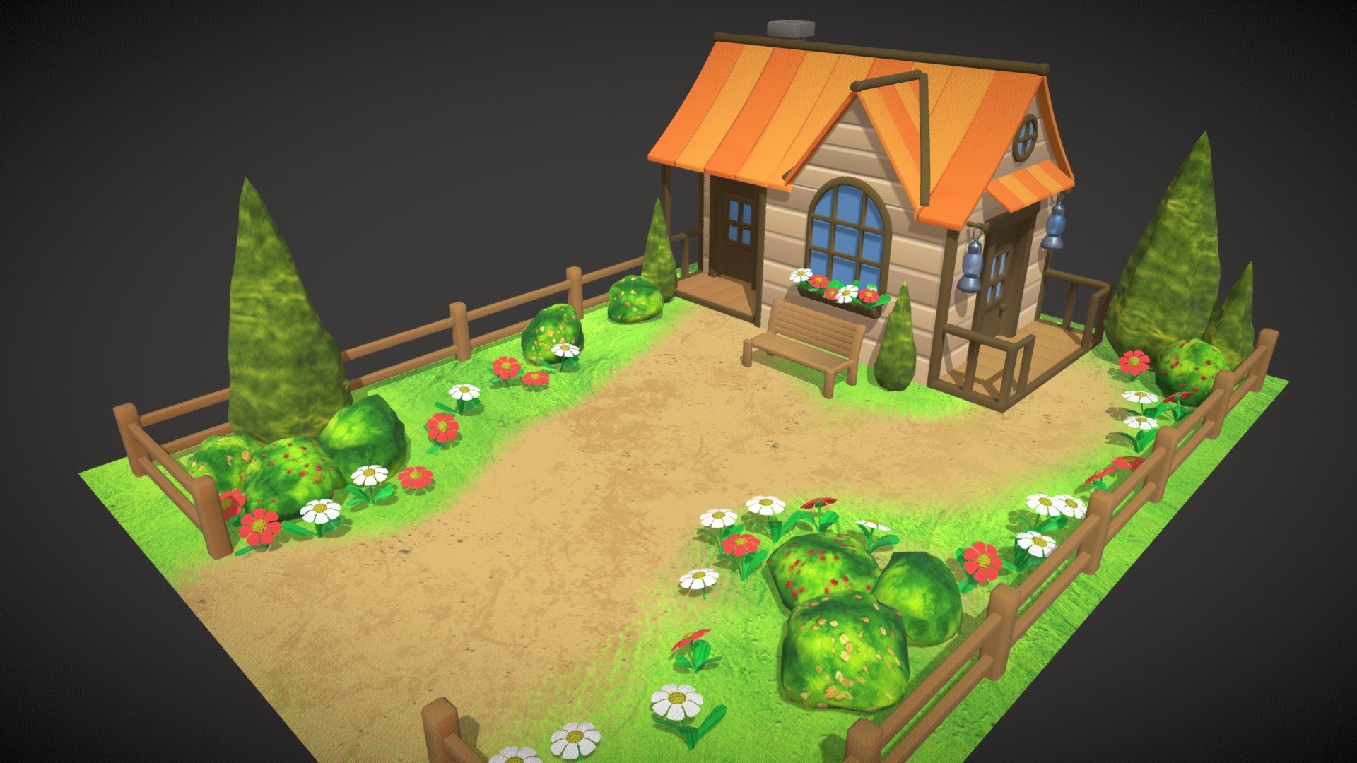 Fairy yard - Download Free 3D model by al_syd [f614a33] - Sketchfab