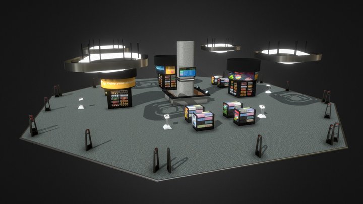 Vapour trail |  Duty Free Assets | Airport 3D Model