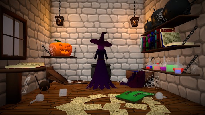 Halloween Witch 3D Model