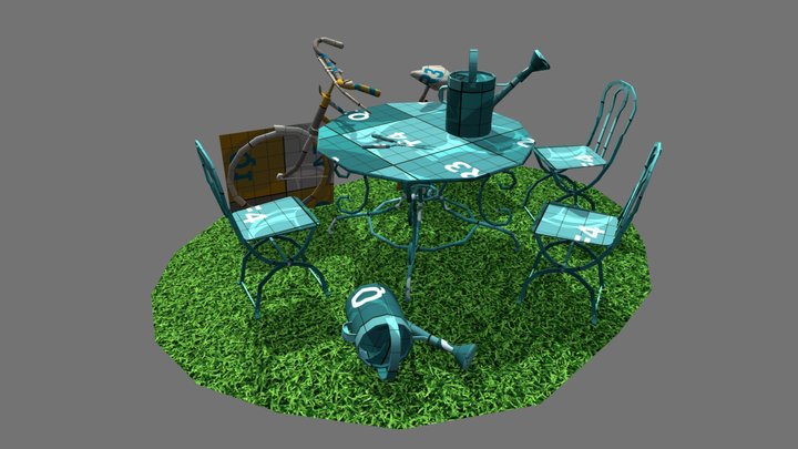 Grandma's House - Unwrap 2 More detailed props 3D Model